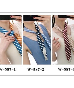 スカーフ シルク レディース scarf 正方形 リボンスカーフ バンダナ ストライブ uv 対策 首元 日よけ ストール W-587