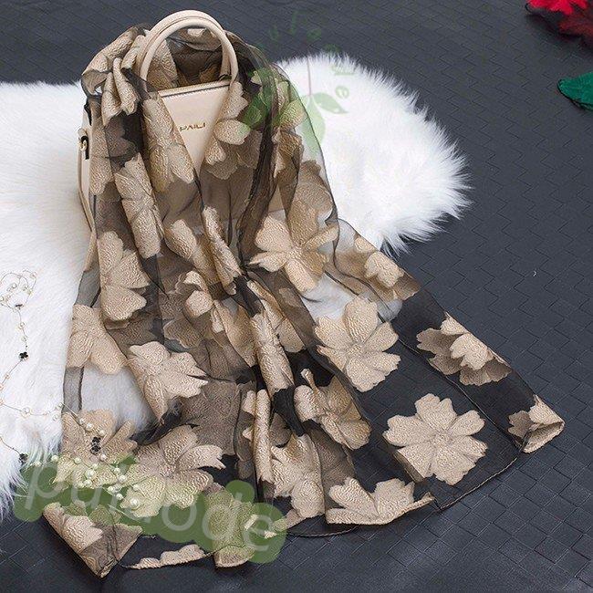 ストール ショール レディース 女性 春 春夏 大人 おしゃれ デザイン UV UV対策 大判 スヌード エスニック - 画像 (3)