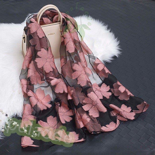 ストール ショール レディース 女性 春 春夏 大人 おしゃれ デザイン UV UV対策 大判 スヌード エスニック - 画像 (5)