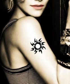 タトゥーシール 太陽 トライバル ワンポイント 33