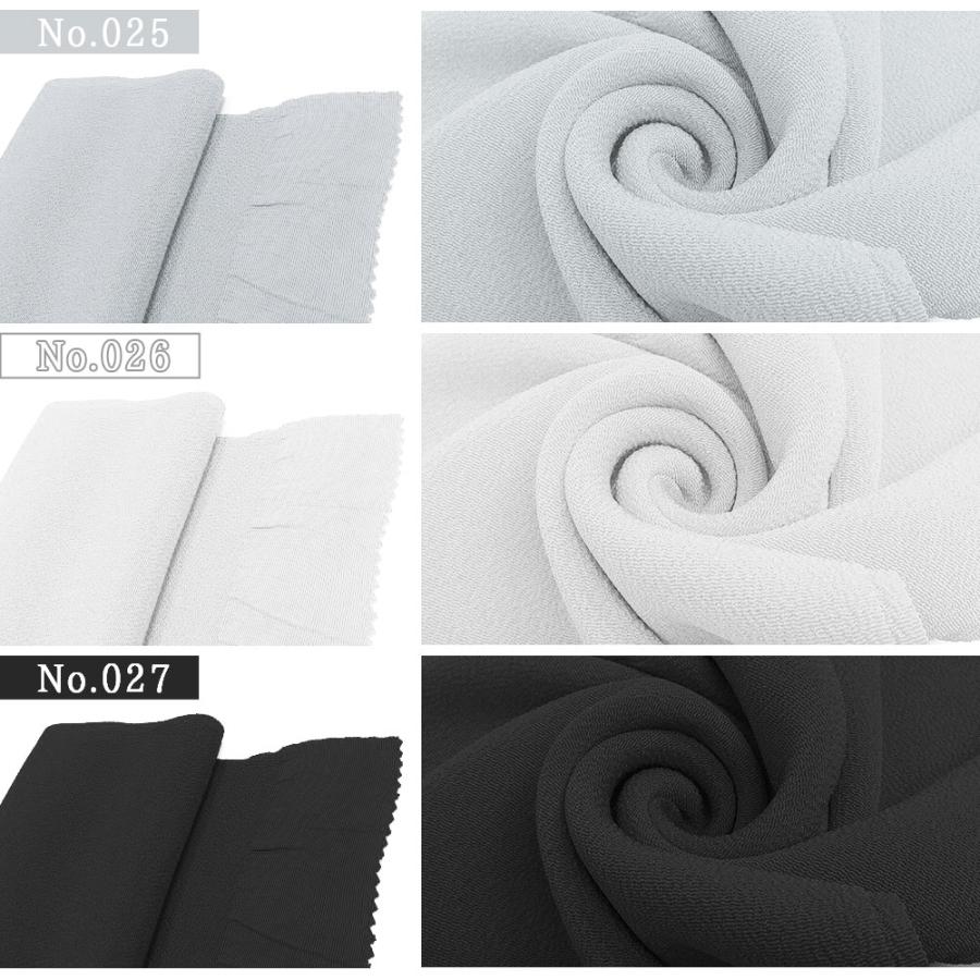 【4枚までメール便送料無料】高級 ちりめん 正絹帯揚げ 絹100% 伝統的工芸品 幅27.5cm 並尺 約168cm 手組紐 紫 白 黒 和装小物 - 画像 (6)