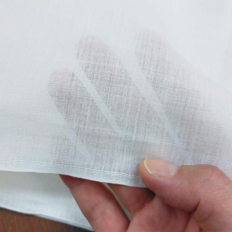 居敷当て 本麻 いしきあて 麻100 近江の麻 75×140cm 白無地 夏着物 長襦袢 小千谷縮み 近江ちぢみなどに 裏地 - 画像 (2)