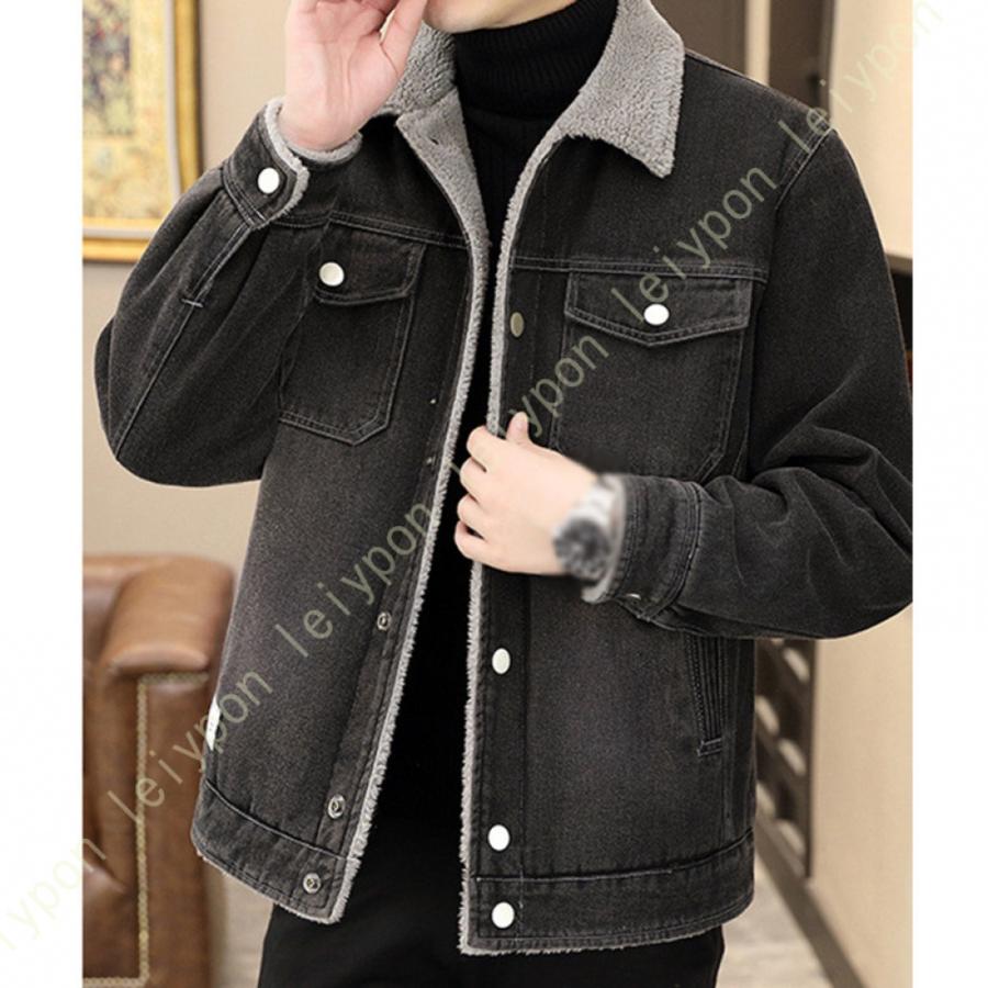 マウンテンパーカー メンズ アウトドア ジャケット フード付き 無地 多機能登山服 裏起毛 暖かい 保温 防水 アウター 防風 防寒 秋冬用 キャンプ - 画像 (6)