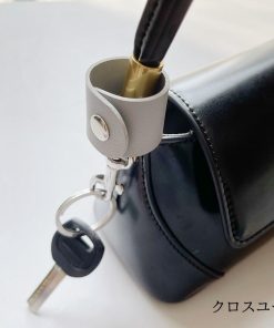 キーホルダー レディース メンズ 男女兼用 雑貨 ファッション小物 キーリング フェイクレザー 単色 ナスカン 持ち手に付ける スナップボタン 鍵 バ