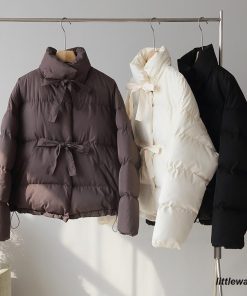 中綿入りジャンパー 長袖 コート レディース ダウン風ジャケット 前開き スナップボタン アウター 上着 羽織 防寒 防風 寒さ対策 あったか ポケッ