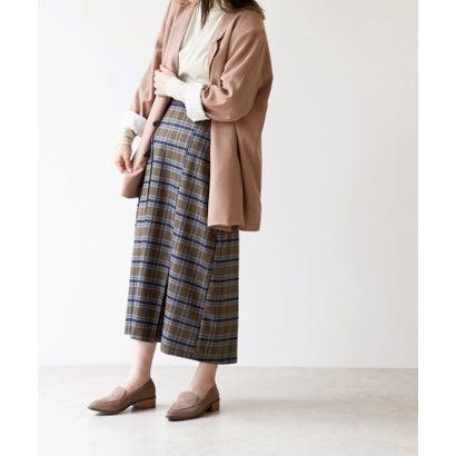 menue メヌエ Menue アーモンドトゥスタックヒールローファー (3034グレージュSD) - 画像 (5)