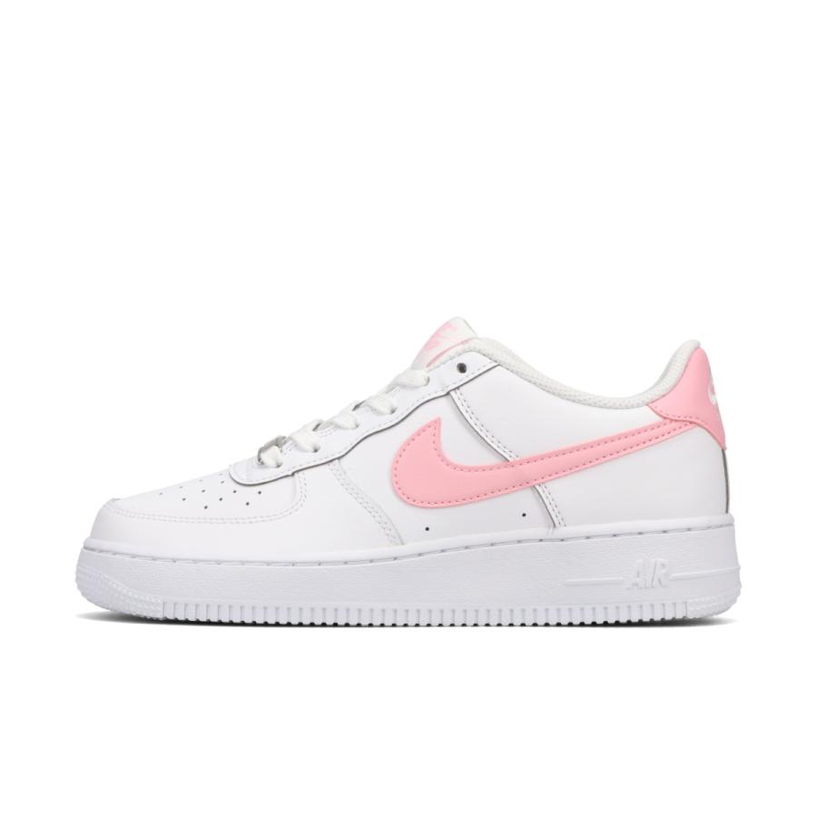 エア フォース 1 NIKE AIR FORCE GS ナイキ レディース WHITE/MEDIUM SOFT PINK/WHITE ホワイト CT3839-115 - 画像 (3)