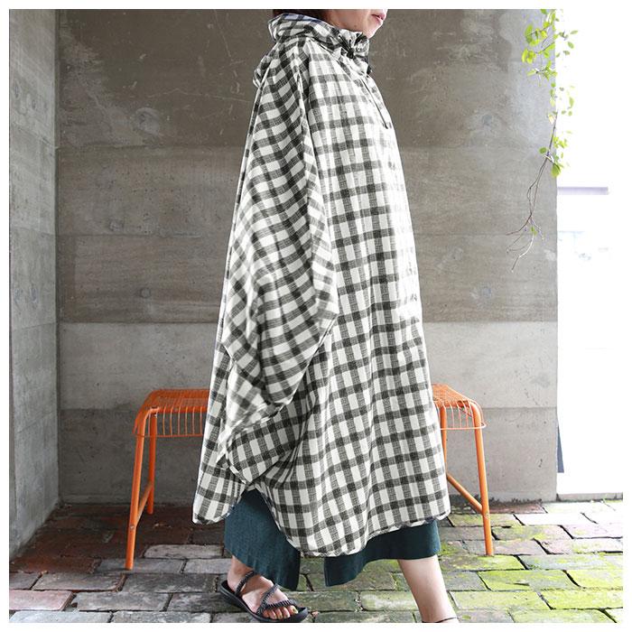 ☆ shine.YE レインコート ポンチョ レディース 通販 レインポンチョ カッパ 雨具 FREE フリーサイズ レディーズ 通勤 通学 男女兼用 巾着 - 画像 (4)