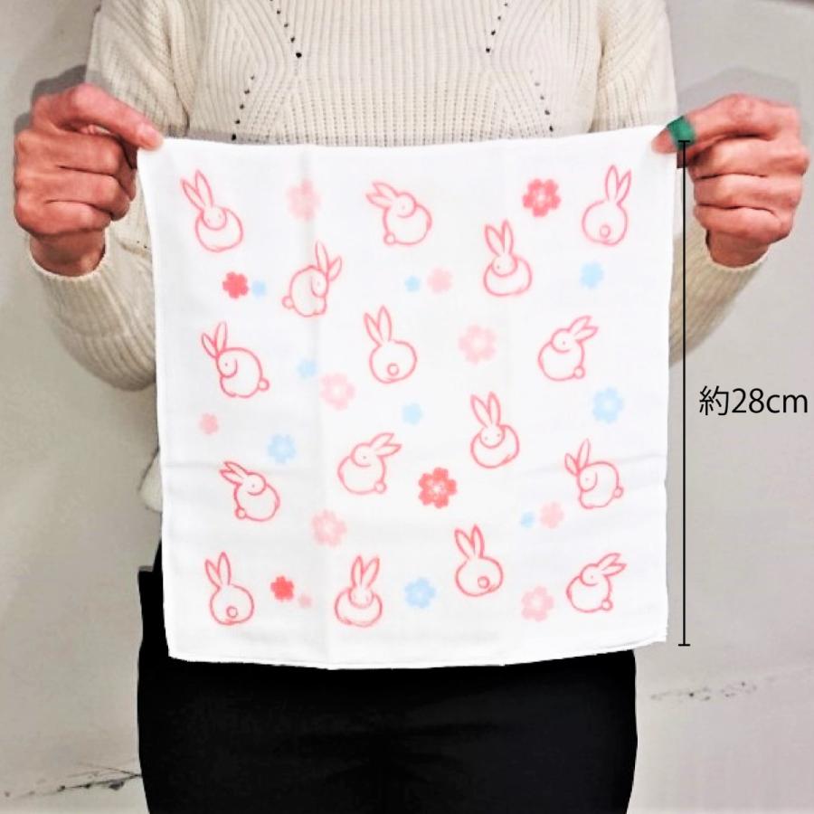 ギフト プチギフト プレゼント 和柄 /晒8重 ガーゼ ハンカチ 招き猫/日本製 ガーゼハンカチ おしゃれ かわいい - 画像 (2)