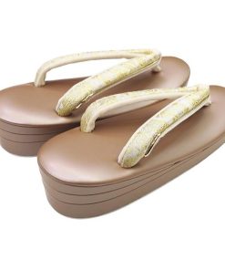 草履単品 帯地鼻緒 三枚重ね【ブロンズピンク】Sサイズ レディース 礼装用 フォーマル