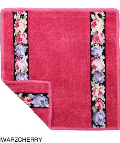 feiler 【ネコポス対応(4点まで)】フェイラー FEILER ハンカチ 25cm×25cm ミニタオル レディース aida-schwarz-cherry