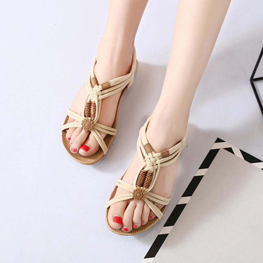 miniministore フラット サンダル エスニック風 靴 夏 - 画像 (4)