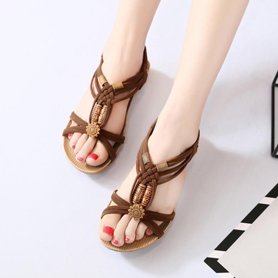 miniministore フラット サンダル エスニック風 靴 夏 - 画像 (5)