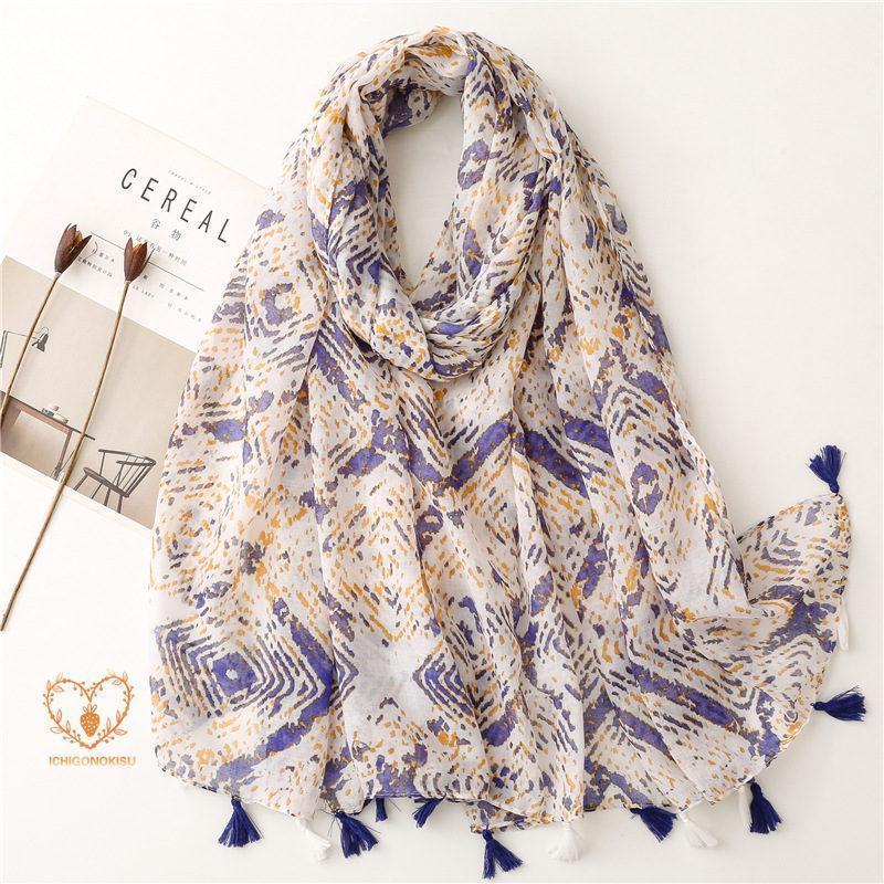 ストール 大判 レディース スカーフ ショール マフラー 花柄 UVカット 紫外線対策 日焼け防止 シンプル 羽織り 薄め おしゃれ