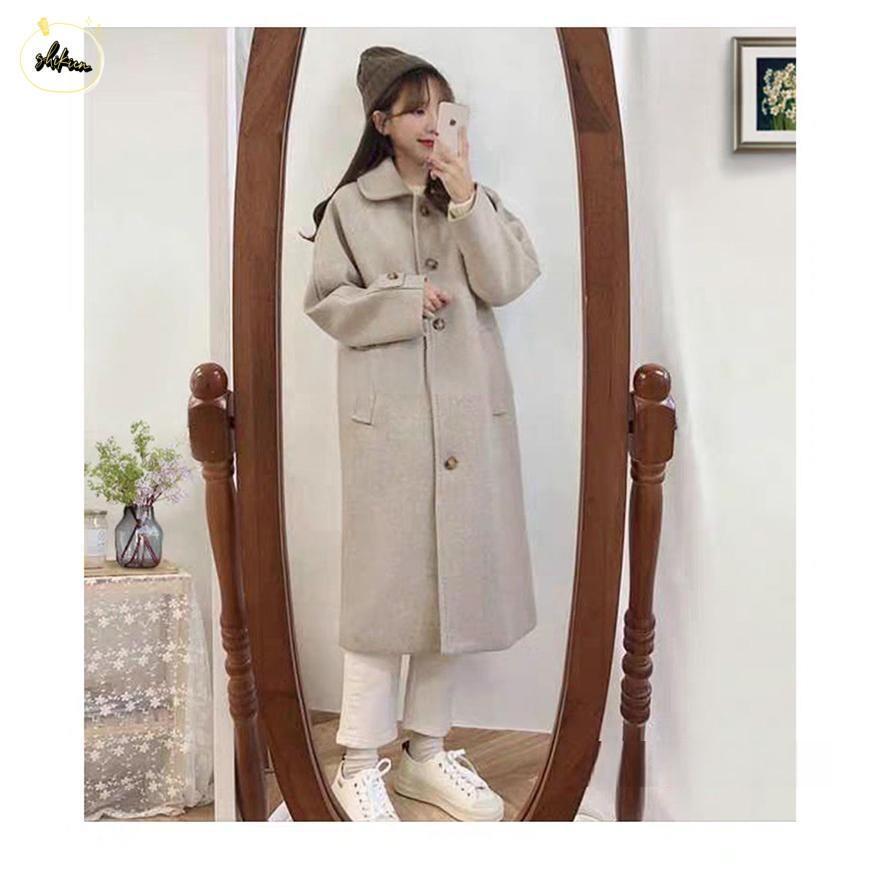 ステンカラーコート レディース 秋冬 40代 黒 チェスターコート ロング丈 ラシャ オーバー 韓国風 アウター 通勤 オシャレ ゆったり 大人30代 - 画像 (7)