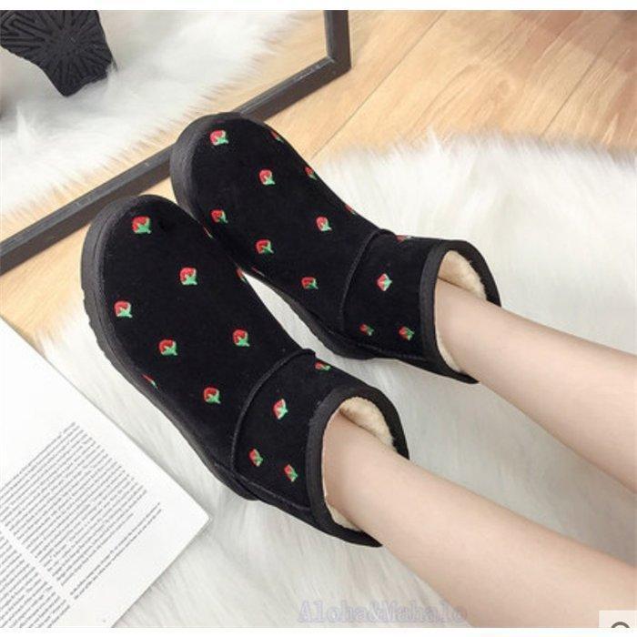 ムートンブーツ レディース 靴 モコモコ シューズ 秋冬新品 美脚パンプス 裏起毛 ブーツ ショート丈 かわいい 防寒 あったか - 画像 (2)