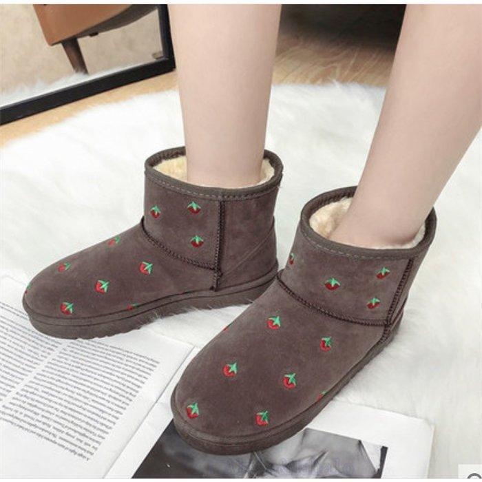 ムートンブーツ レディース 靴 モコモコ シューズ 秋冬新品 美脚パンプス 裏起毛 ブーツ ショート丈 かわいい 防寒 あったか - 画像 (4)