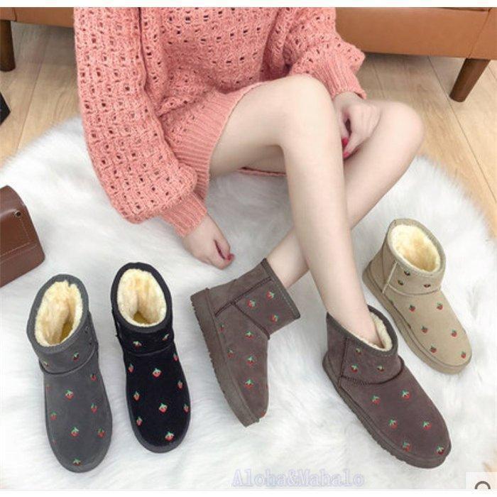 ムートンブーツ レディース 靴 モコモコ シューズ 秋冬新品 美脚パンプス 裏起毛 ブーツ ショート丈 かわいい 防寒 あったか - 画像 (5)