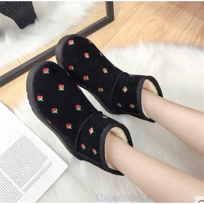 ムートンブーツ レディース 靴 モコモコ シューズ 秋冬新品 美脚パンプス 裏起毛 ブーツ ショート丈 かわいい 防寒 あったか - 画像 (8)