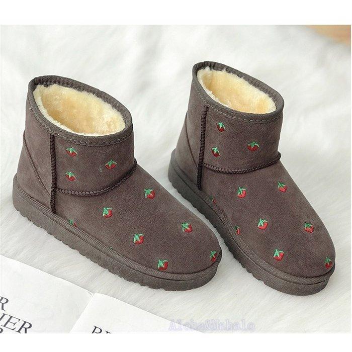 ムートンブーツ レディース 靴 モコモコ シューズ 秋冬新品 美脚パンプス 裏起毛 ブーツ ショート丈 かわいい 防寒 あったか - 画像 (9)