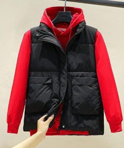 ダウン 中綿レディース 秋冬立ち襟 アウター フリース防寒 裏ボア旅行 登山 釣り アウトドア 袖なしノースリーブ 暖かい ス