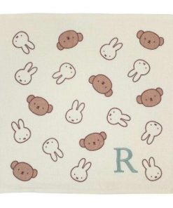 ミッフィー ミニタオル ガーゼイニシャルハンカチ R miffy＆boris ディックブルーナ