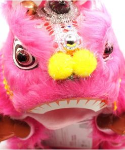 横浜中華街 獅子舞 ティッシュケース カバー 桃色 221XL004-pk