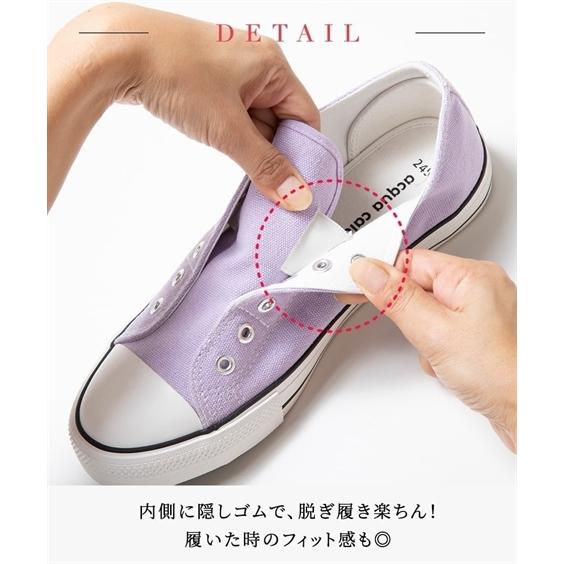 ニッセン 靴 レディース 紐なし スリッポン スニーカー ワイズ3E 22.5〜26cm nissen - 画像 (4)