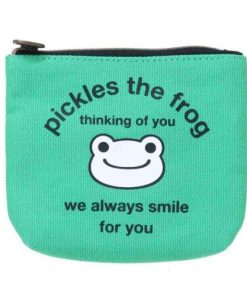 かえるのピクルス ティッシュポーチ ミニポーチ always smile グリーン キャラクター
