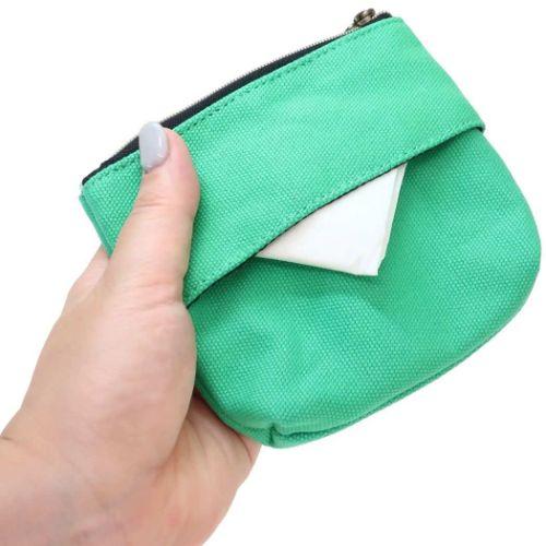 かえるのピクルス ティッシュポーチ ミニポーチ always smile グリーン キャラクター - 画像 (2)