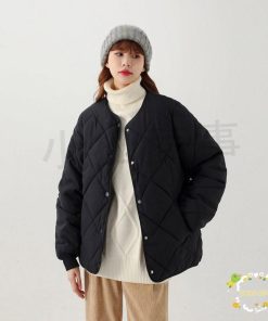 新色登場 キルティング 中綿 ノーカラー 中綿コート レディース キルトダウン ジャンパー インナーダウン 防寒 シンプル 無地 秋冬新作