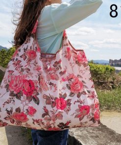 エコバッグ トートバッグ ショッピングバッグ 大容量 たっぷり収納 お買い物袋 レジバッグ レジ袋 折り畳み 折畳み 防水 総柄 かわいい レディース