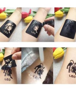 ステンシルシール K10 A4台紙 複数絵柄 アート作品 ヘナタトゥー用 グリッタータトゥー用