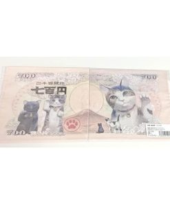 招福 猫紙幣 ハンカチ  縁起物 猫雑貨 ギフト プレゼント かわいい 猫 女性