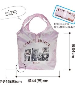 エコバッグ 保冷 保温 折りたたみ 猫柄 キャット 写真 軽量 便利 トート ショッピング レジャー 買い物 かわいい おしゃれ プレゼント 誕生日