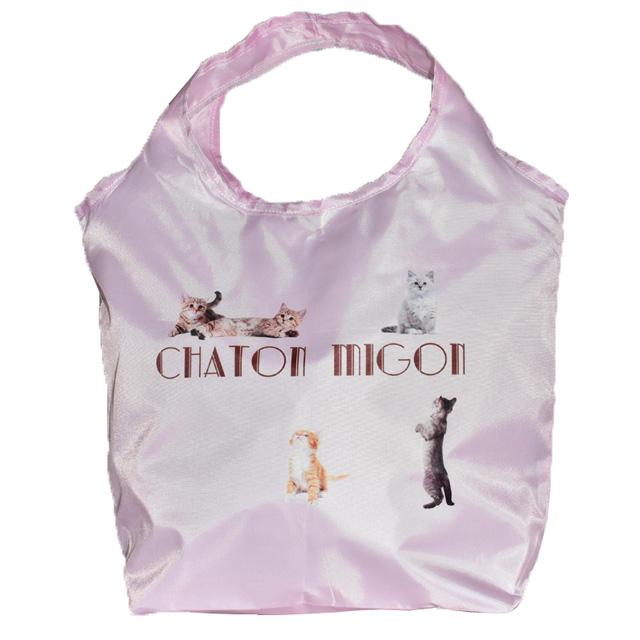 エコバッグ 保冷 保温 折りたたみ 猫柄 キャット 写真 軽量 便利 トート ショッピング レジャー 買い物 かわいい おしゃれ プレゼント 誕生日 - 画像 (7)