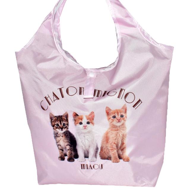 エコバッグ 保冷 保温 折りたたみ 猫柄 キャット 写真 軽量 便利 トート ショッピング レジャー 買い物 かわいい おしゃれ プレゼント 誕生日 - 画像 (9)