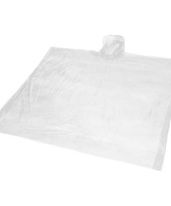 (ブレット) Bullet Ziva ユニセックス ポーチつき 携帯 レインポンチョ (使い捨てタイプ) レインコート  PF211 (ホワ