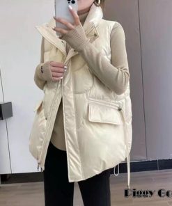 ダウンベスト レディース ロングベスト おしゃれ トップス アウター ロング 羽織り ダウンジャケット ノースリブ 中綿カジュアル 立ち襟 防寒 暖かい 無地