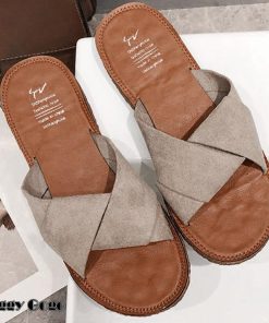 ぺたんこサンダル レディース フラット クロスストラップサンダル コンフォート ビーチサンダル スエ−ド調 スリッパ 歩きやすい