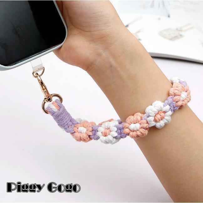 キーホルダー ストラップ ハンドストラップ バッグチャーム スマホストラップ 花 フラワー アクセント 目印 かわいい おしゃれ - 画像 (5)