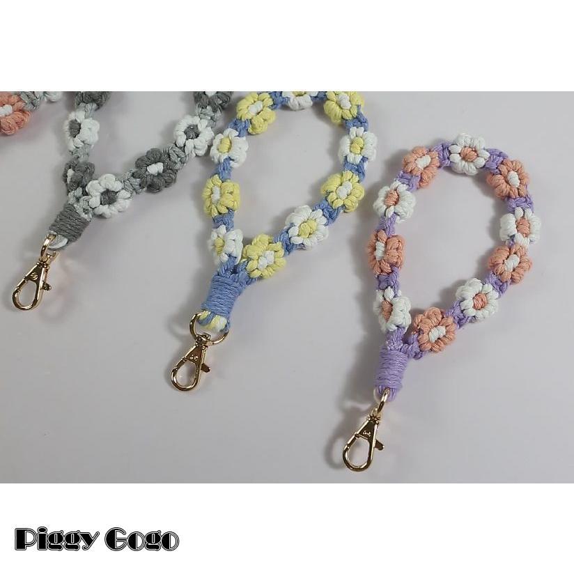 キーホルダー ストラップ ハンドストラップ バッグチャーム スマホストラップ 花 フラワー アクセント 目印 かわいい おしゃれ - 画像 (7)