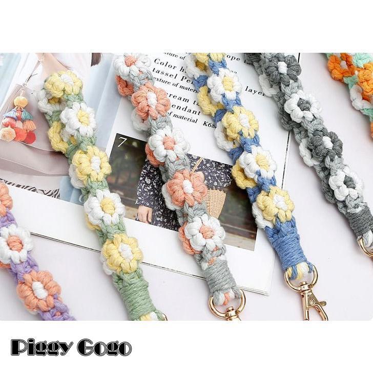 キーホルダー ストラップ ハンドストラップ バッグチャーム スマホストラップ 花 フラワー アクセント 目印 かわいい おしゃれ - 画像 (8)