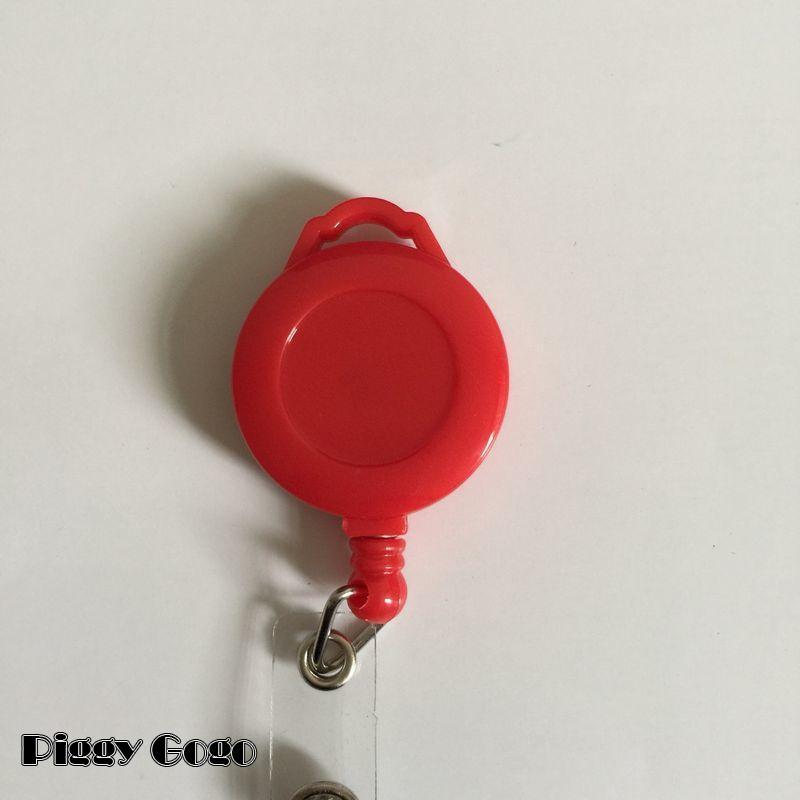 キーリール コードリール リールキーホルダー スナップボタン 伸縮 伸びる 落下 紛失防止 鍵 パスケース IDカード 定期入れ - 画像 (2)