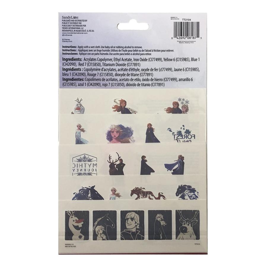 アナと雪の女王2 タトゥーシール 75ピース 14402 アナ雪 ディズニー TATOO タトゥー シール ボディシール Disney パーティー ハロウィン