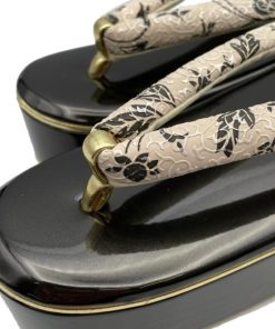 色音 草履 レディース フォーマル フリーサイズ 厚底 単品 成人式 卒業式 着物 振袖 おしゃれ 可愛い アラベスク模様 ホワイト ブラック