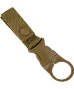 ペットボトルキーパー MOLLE ベルクロ着脱式 ミリタリー [ タン ] ボトルホルダー ベルト スナップボタン