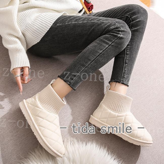 ムートンブーツ レディース 新作 防寒靴 防寒ブーツ 秋冬 滑り止め 裏起毛 軽量 アウトドア 暖かい 滑らない 歩きやすい おしゃれ 保温 雪靴 - 画像 (5)