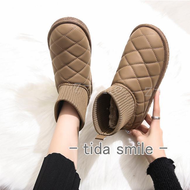 ムートンブーツ レディース 新作 防寒靴 防寒ブーツ 秋冬 滑り止め 裏起毛 軽量 アウトドア 暖かい 滑らない 歩きやすい おしゃれ 保温 雪靴 - 画像 (9)