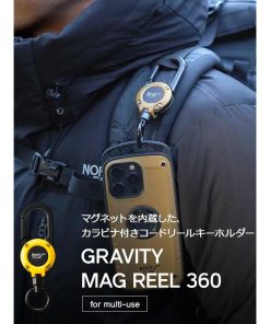 ROOT CO. CO ルートコー マグネット内蔵型 カラビナ キーホルダー GRAVITY MAG REEL 360 アウトドア 落下防止 GMR3
